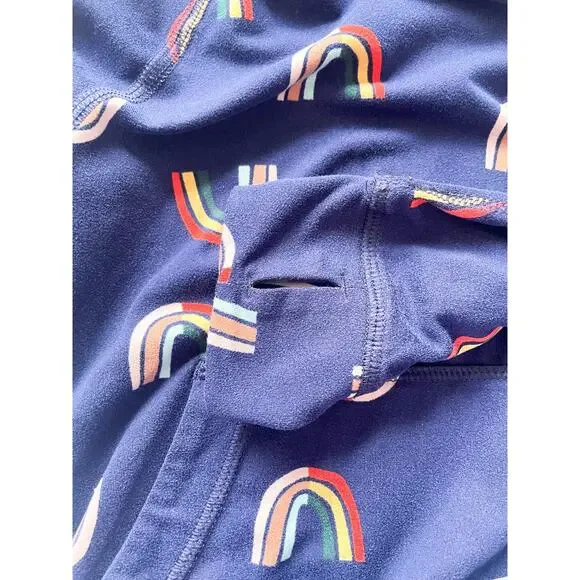 Girls Hanna Andersson Sunblock UV Hooded Rainbow Dress Size 4 - Picture 4 of 4